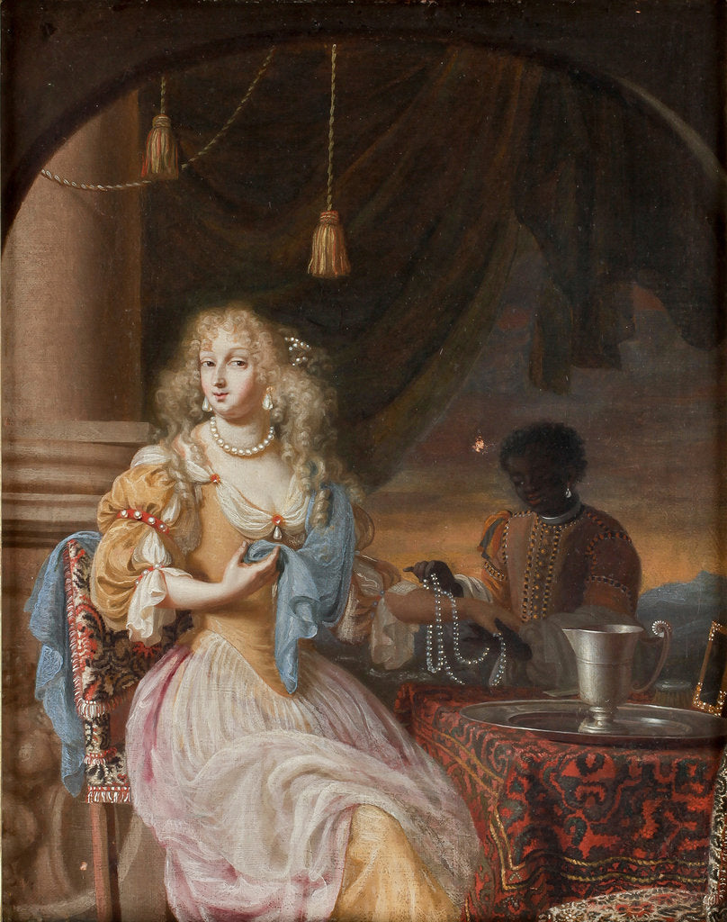 Detail of Minerva by Simon Pietersz. Verelst