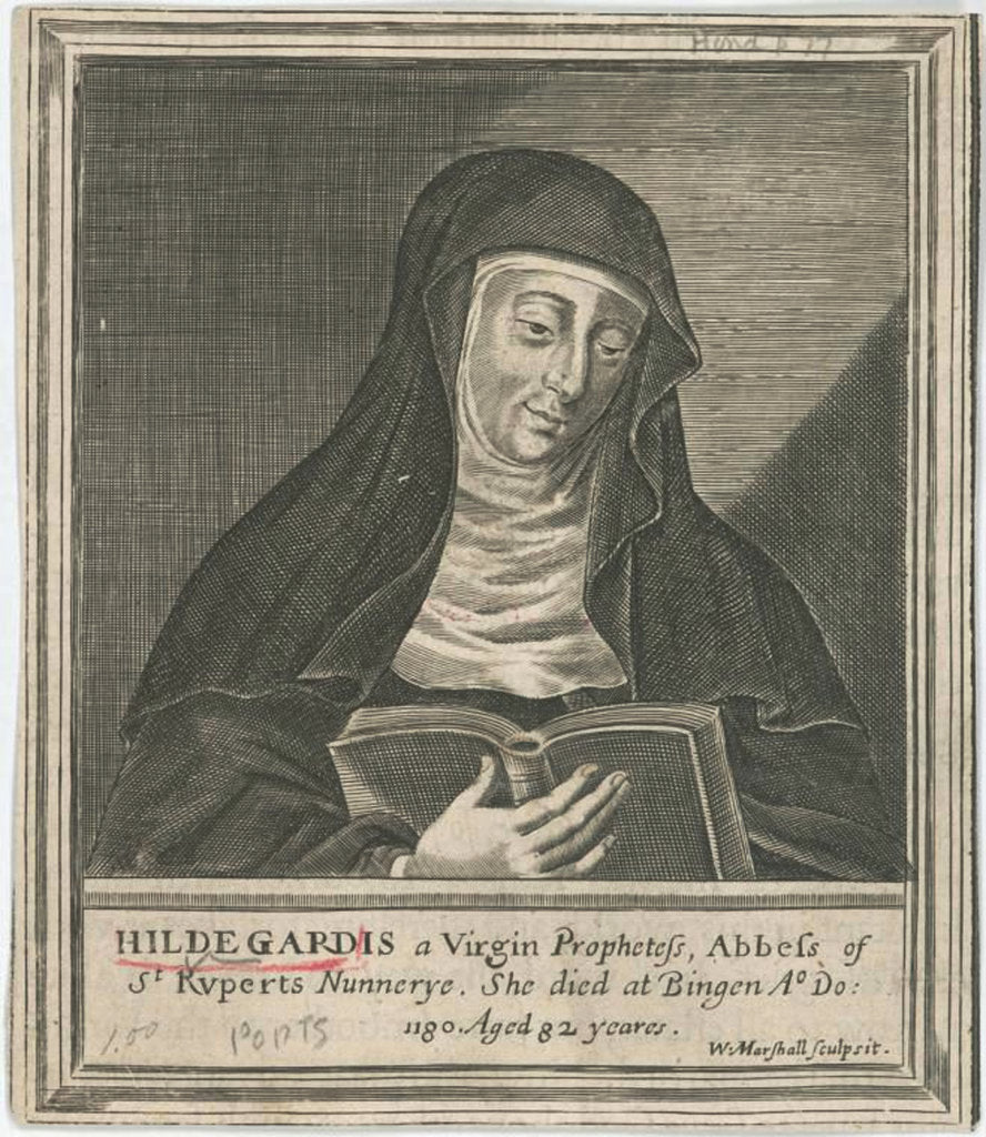 Hildegard of Bingen, 17th century by Anonymous