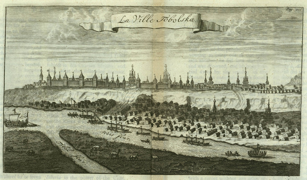 Detail of Tobolsk by Cornelis de Bruijn