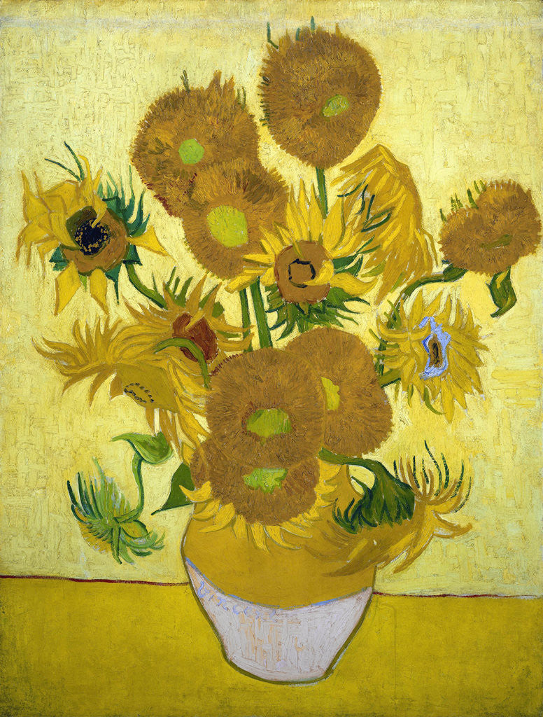 Detail of The Sunflowers by Vincent Van Gogh