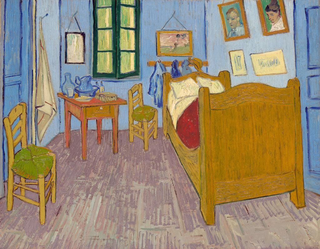 Detail of Bedroom in Arles by Vincent Van Gogh