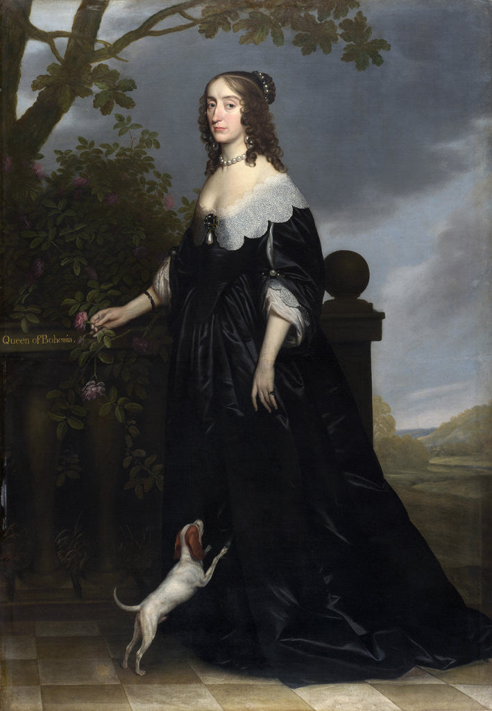 Detail of Elizabeth Stuart (1596-1662), Queen of Bohemia by Gerrit van Honthorst