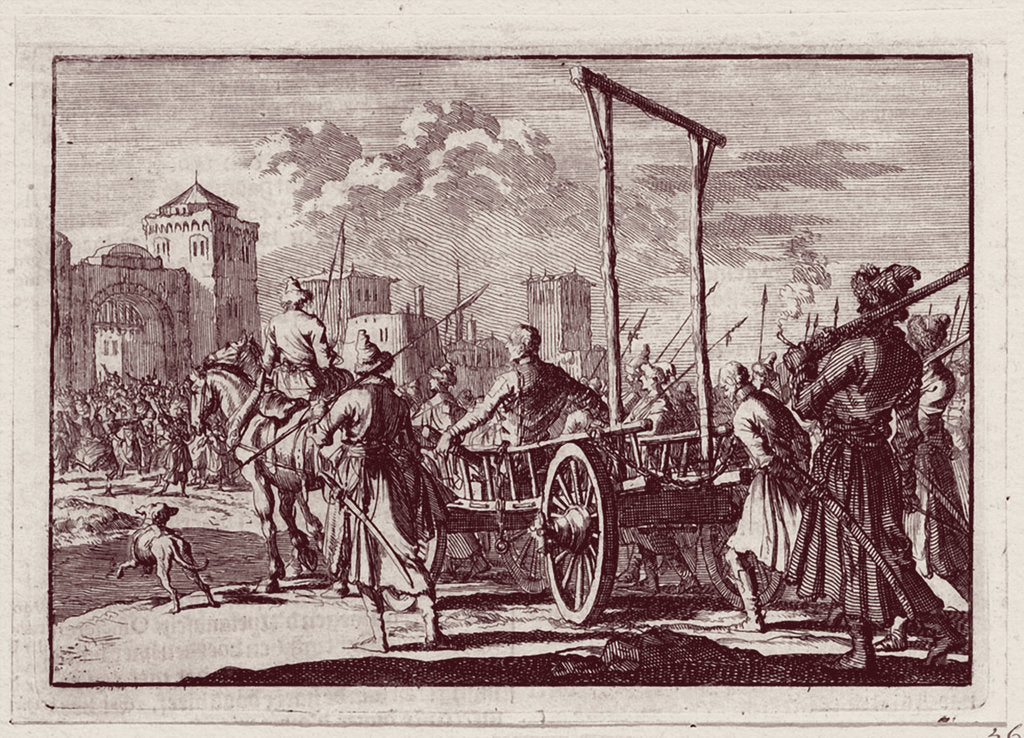 Detail of Stenka Razin before the Execution in Moscow, 1698 by Jan Luyken