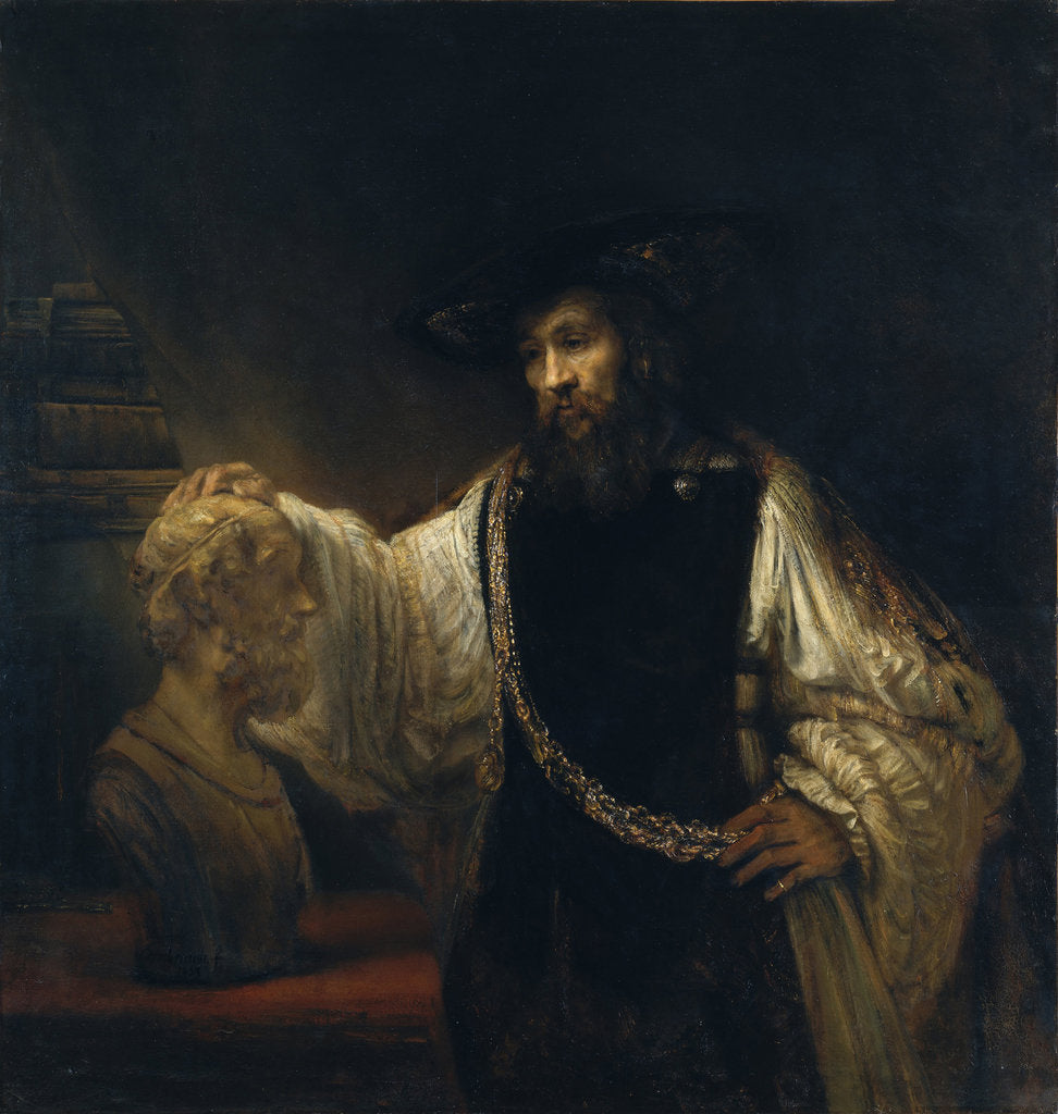 Detail of Aristotle Before the Bust of Homer, 1653 by Rembrandt van Rhijn