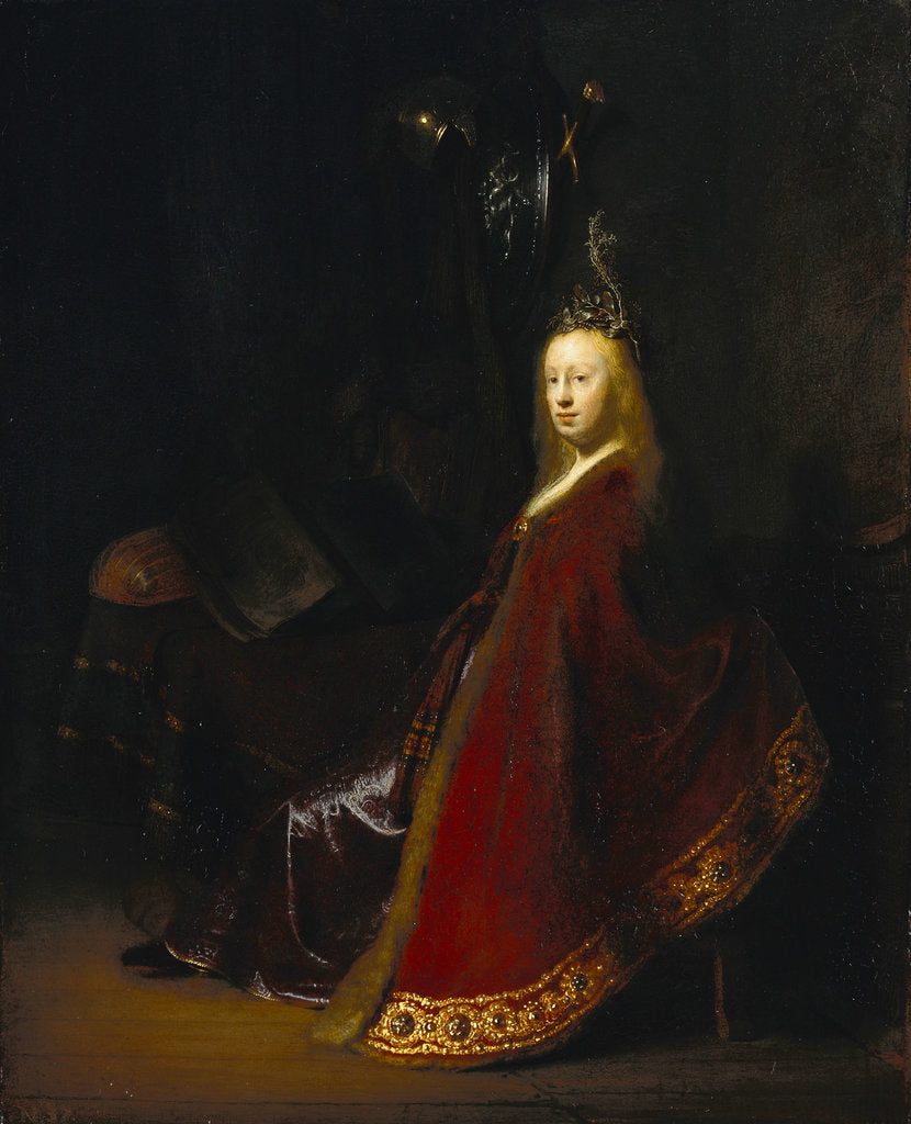 Detail of Minerva, 1631 by Rembrandt van Rhijn