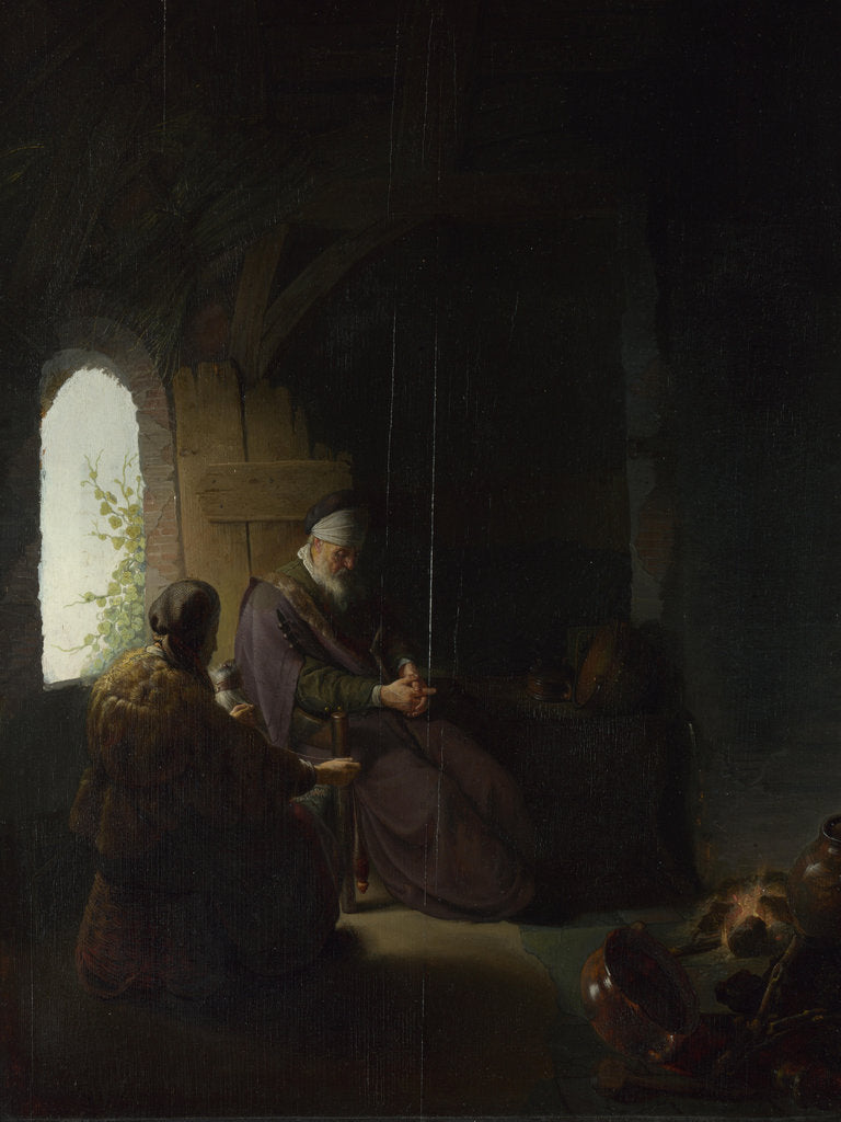 Detail of Anna and the Blind Tobit, c.1630 by Rembrandt van Rhijn