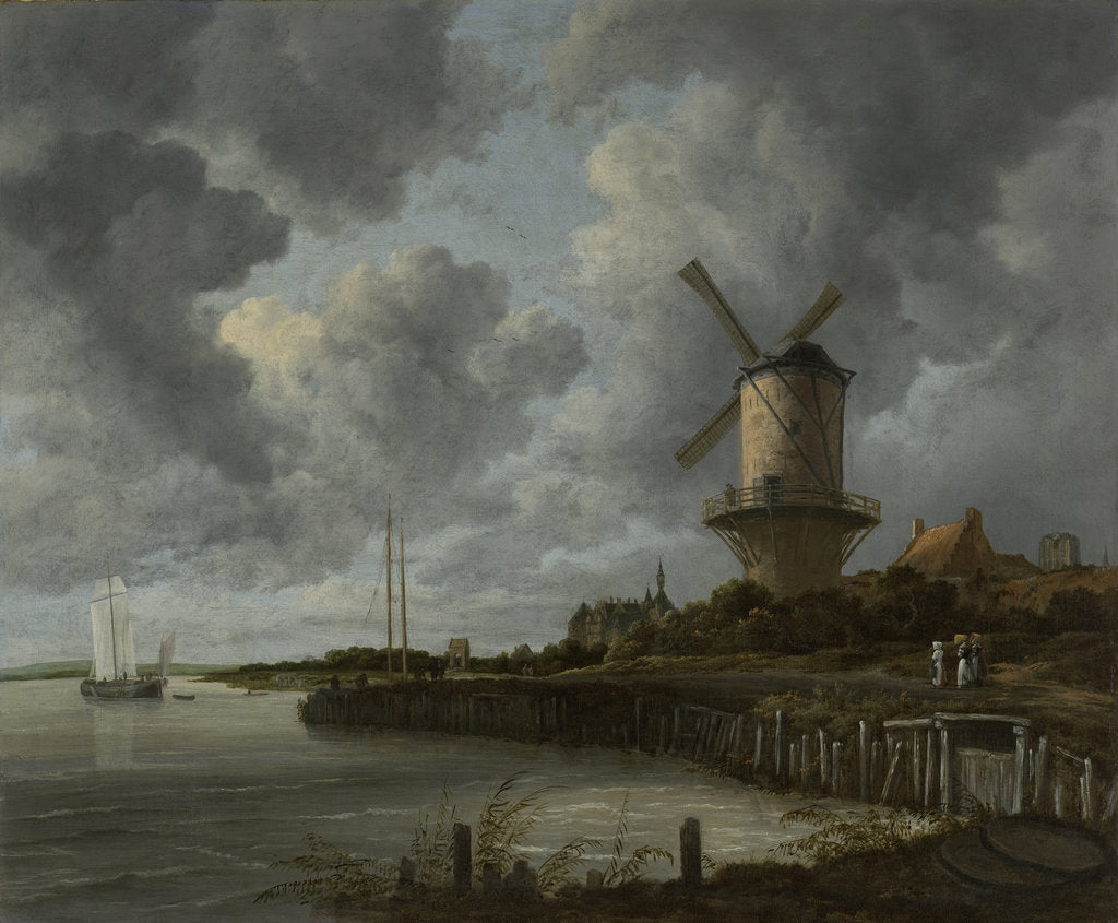 Detail of The mill at Wijk bij Duurstede, c. 1670 by Jacob Isaacksz van Ruisdael