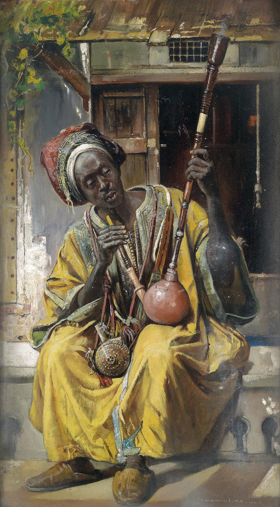 Detail of The Water-Pipe Smoker, 1903 by Gyula Tornai
