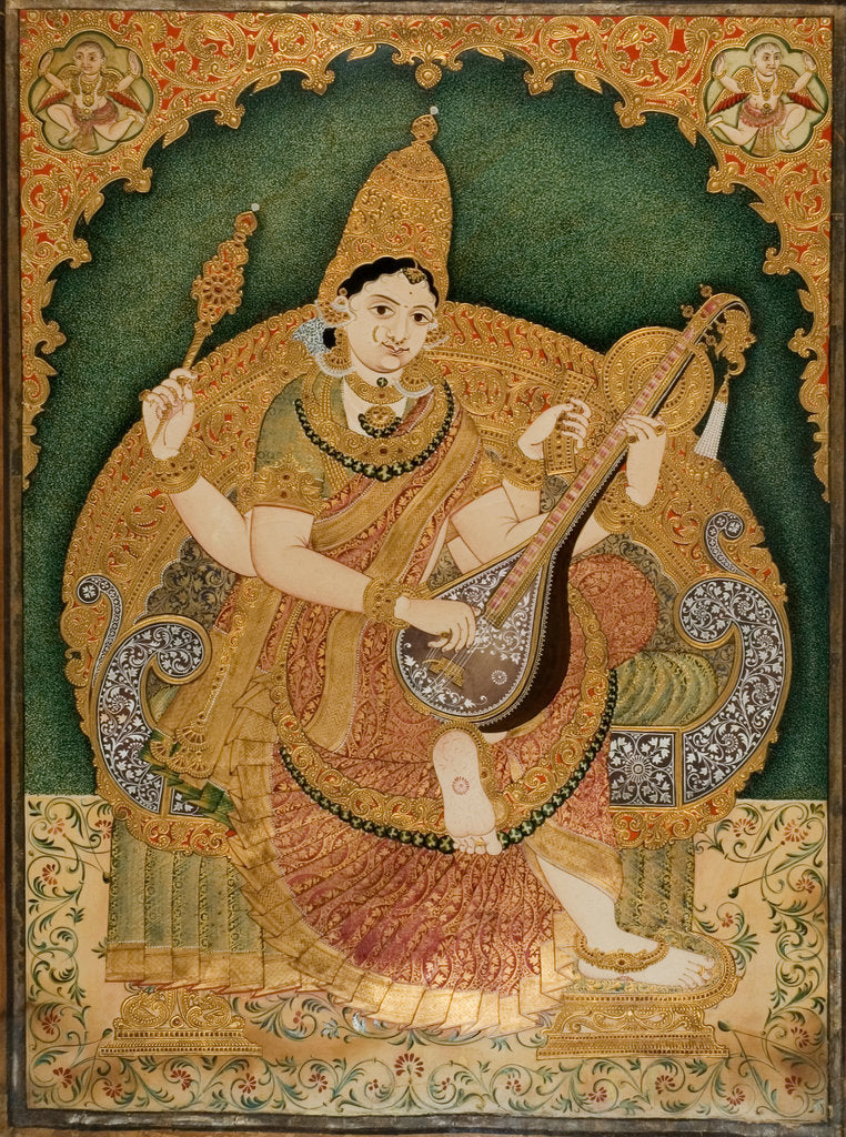 Detail of Saraswati by Chitragara Krishnappa