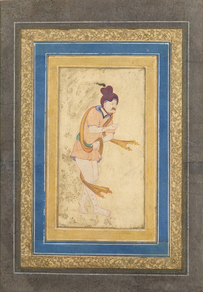 Detail of Dervish, Early 17th cen by Iranian master