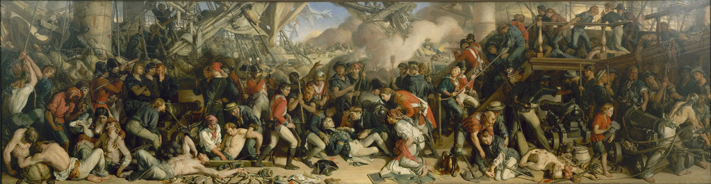 Detail of The Death of Nelson, 1859-1864 by Daniel Maclise