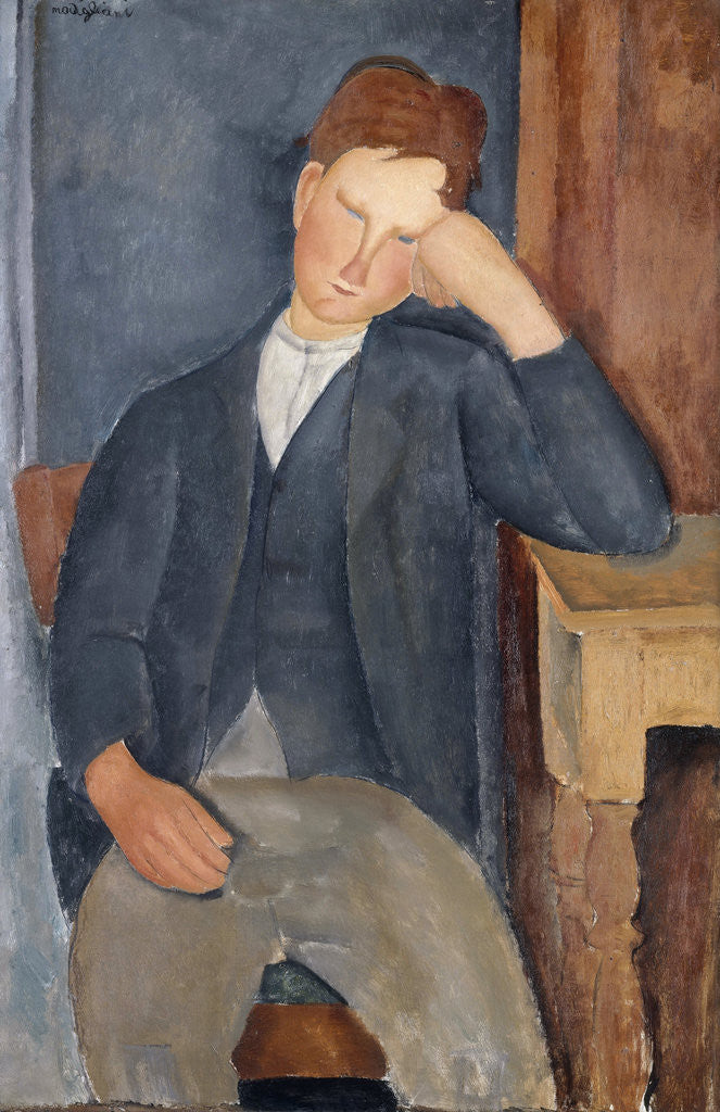 Detail of The Young Apprentice by Amedeo Modigliani