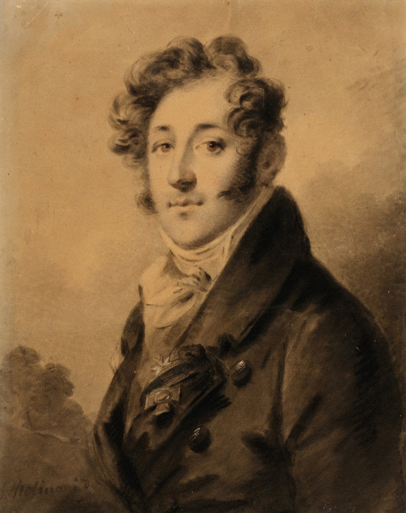 Detail of Portrait of Konstantin Yakovlevich Bulgakov, 1800s by Alexander Molinari
