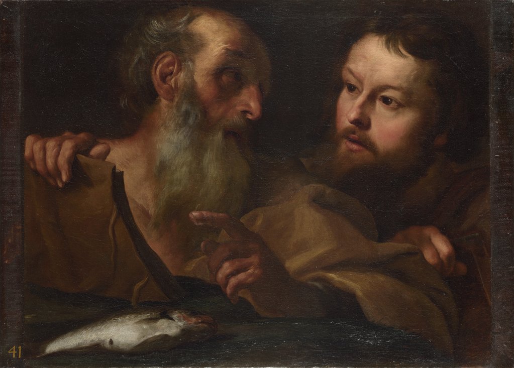 Detail of Saints Andrew and Thomas, before 1627 by Gianlorenzo Bernini