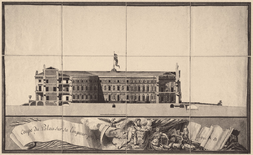 Detail of Saint Michaels Castle in Saint Petersburg, 1797 by Vincenzo Brenna
