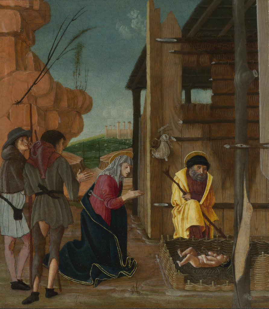 Detail of The Adoration of the Shepherds, ca 1485 by Bernardino Butinone