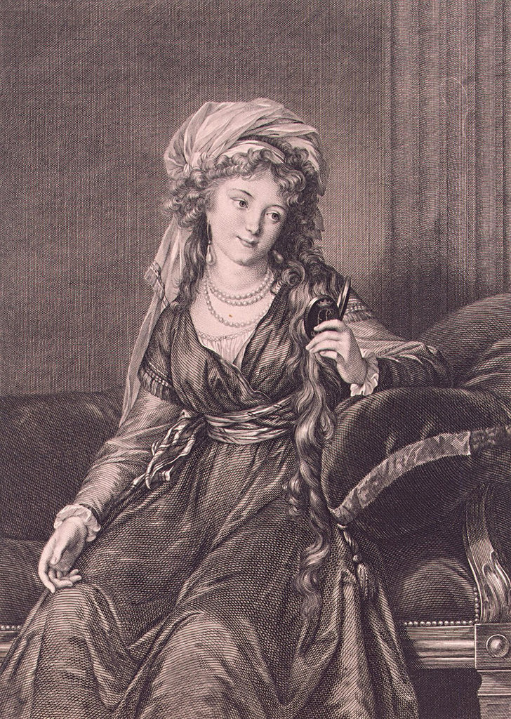 Detail of Portrait of Countess Yekaterina Skavronskaya, née von Engelhardt, 1791 by Guglielmo Morghen