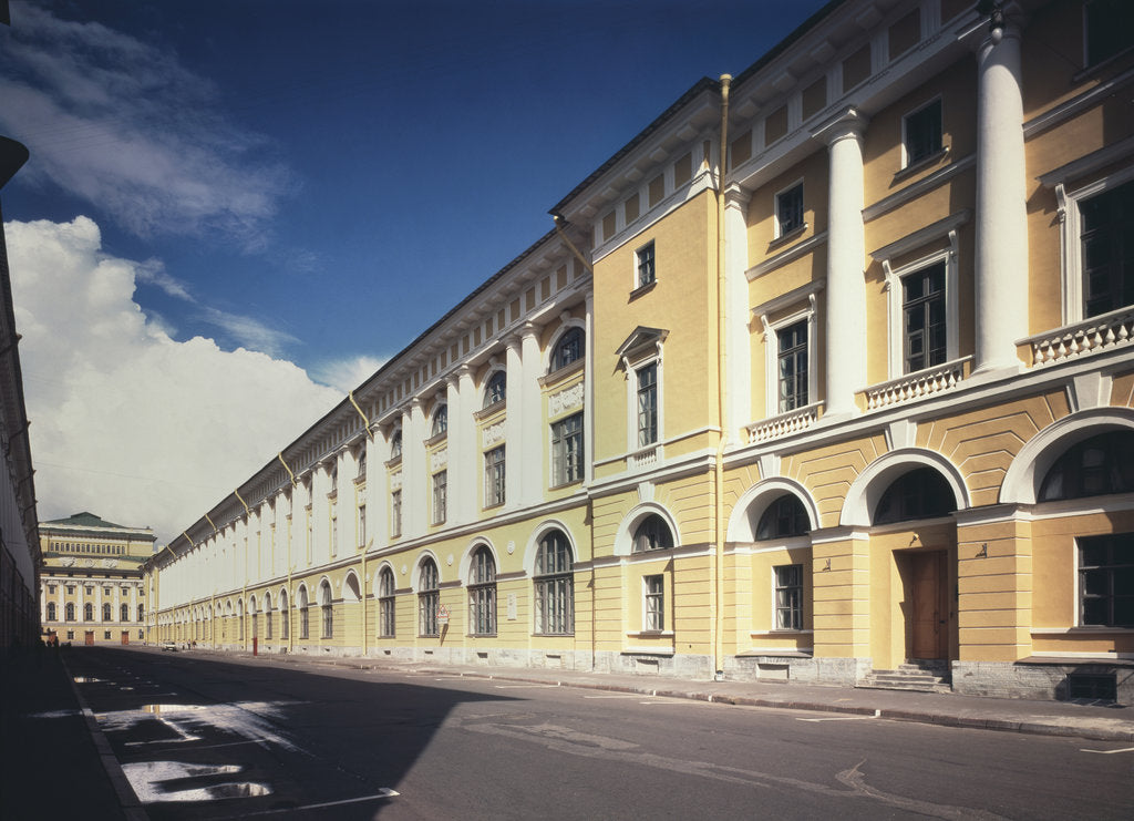 Detail of Architect Rossi Street in Saint Petersburg, 1828-1832 by Carlo Rossi