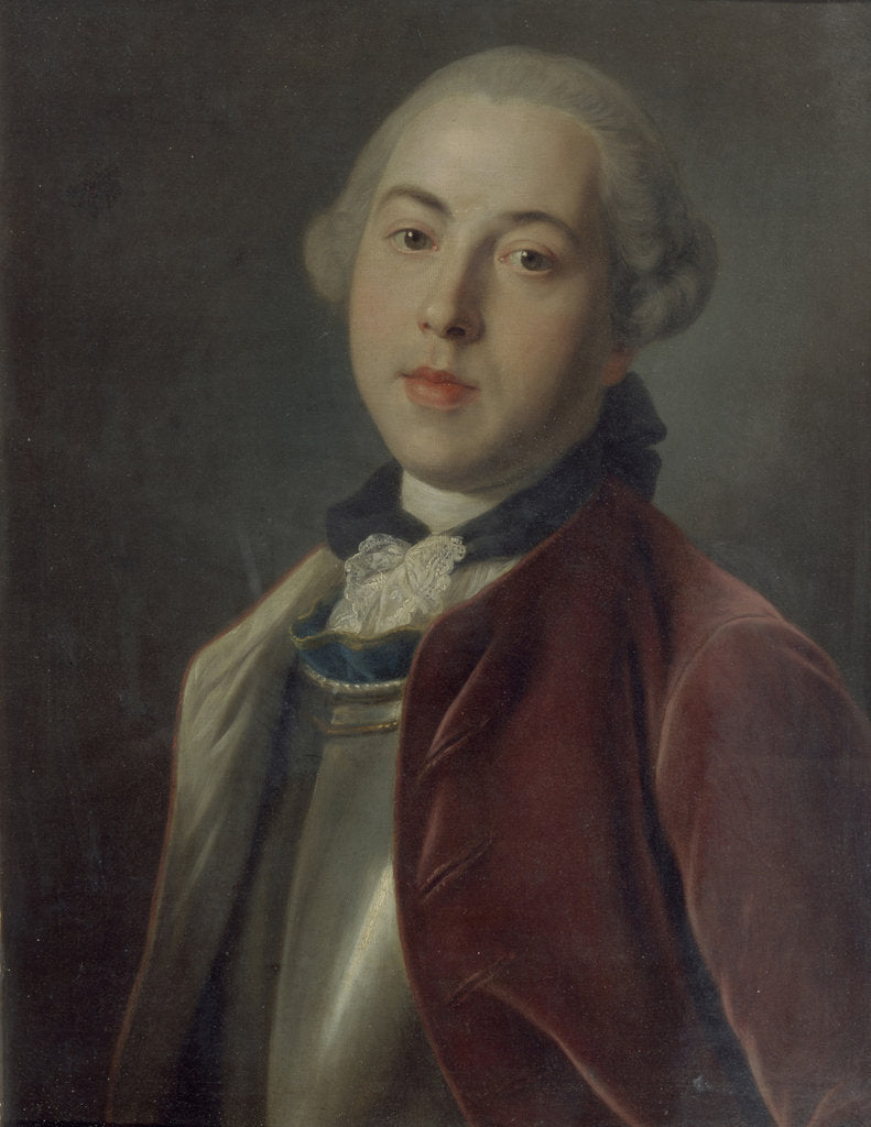 Detail of Portrait of Count Alexander Mikhaylovich Golitsyn by Pietro Antonio Rotari