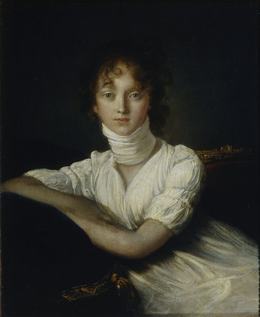 Detail of Portrait of Countess Varvara Petrovna Shcherbatova, née Obolenskaya by Salvatore Tonci