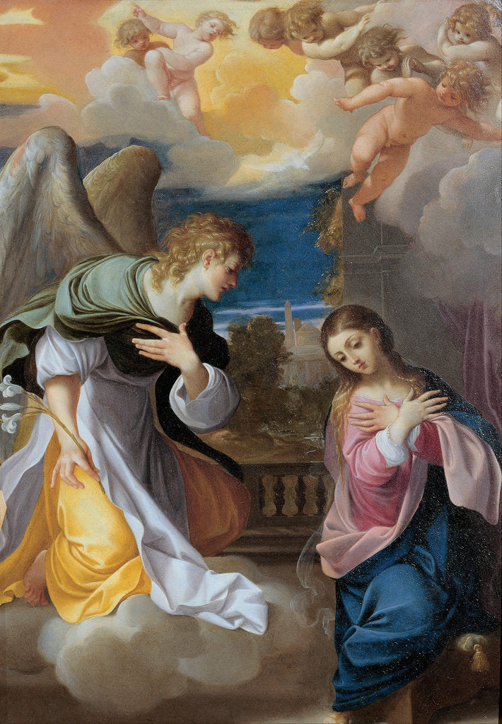 Detail of The Annunciation, 1603-1604 by Lodovico Carracci