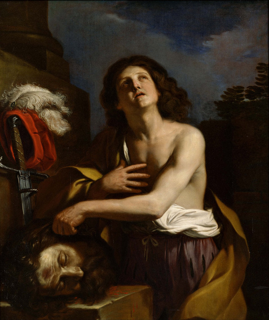 Detail of David with the Head of Goliath, c. 1650 by Guercino