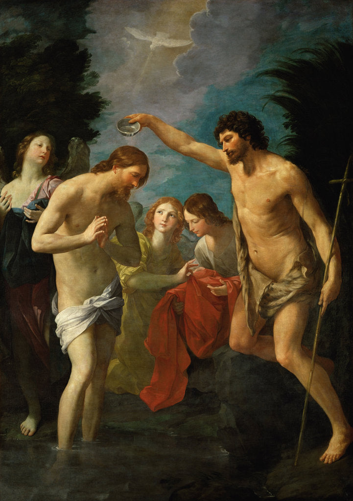 Detail of The Baptism of Christ, c.1623 by Guido Reni
