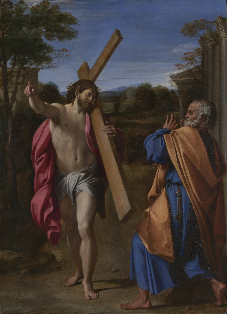 Christ appearing to Saint Peter on the Appian Way (Domine, Quo Vadis?), ca 1602 by Annibale Carracci
