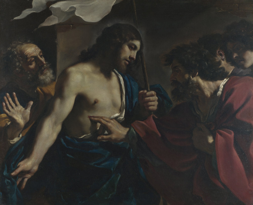 Detail of The Incredulity of Saint Thomas, 1621 by Guercino