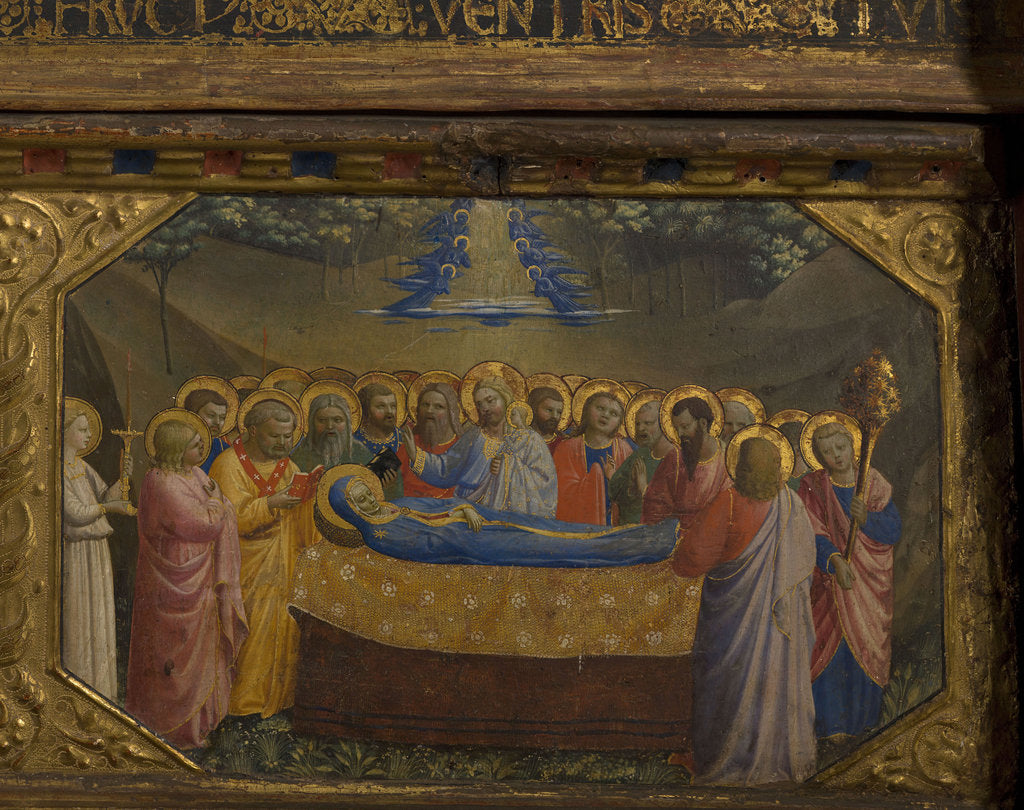 Detail of The Death of the Virgin (The Annunciation retable with 5 Predella scenes), 1430-1432 by Fra Giovanni da Fiesole Angelico