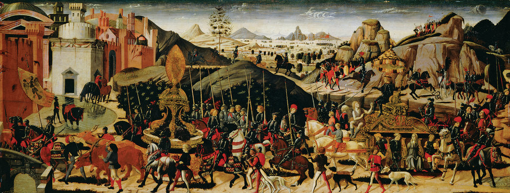 Detail of The Triumph of Camillus, ca 1470-1475 by Biagio d'Antonio