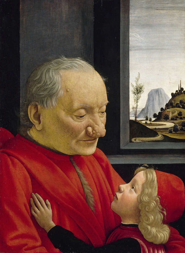 Detail of An Old Man and His Grandson, 1488 by Domenico Ghirlandaio
