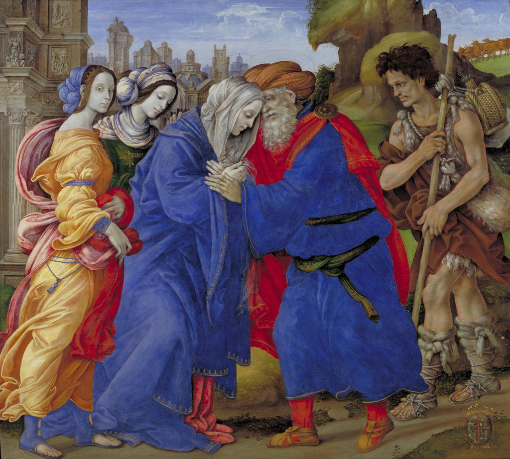 Detail of Meeting of Saints Joachim and Anne at the Golden Gate, 1497 by Filippino Lippi