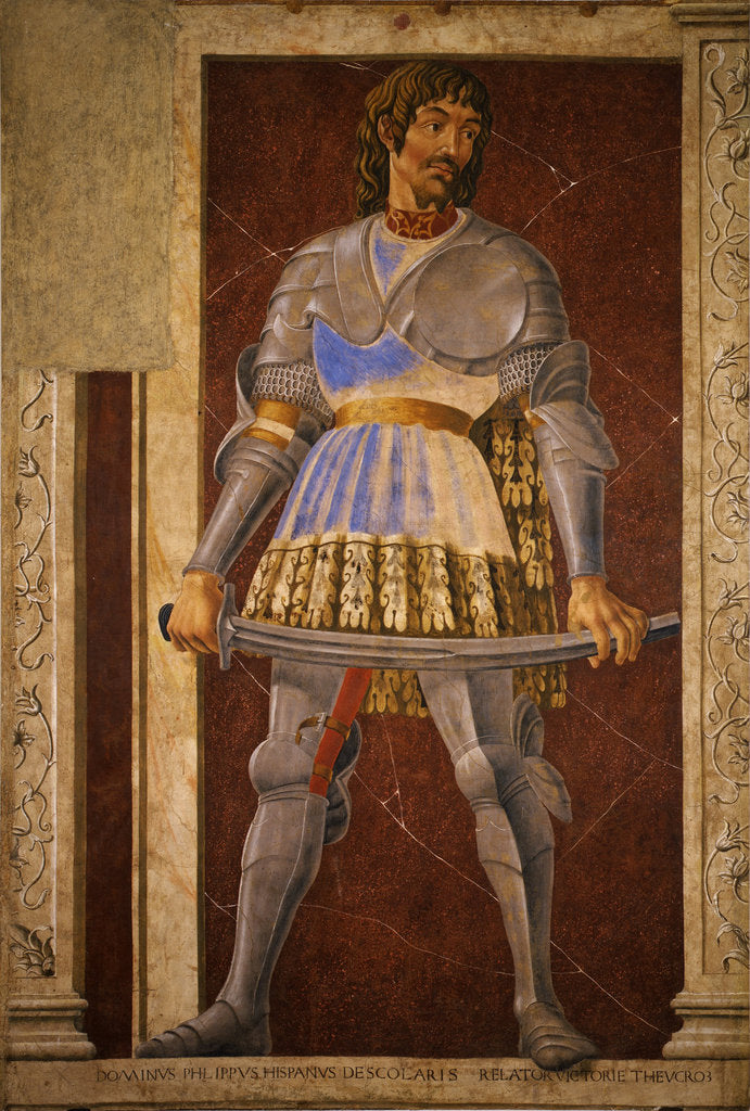 Detail of Pippo Spano, c. 1448 by Andrea del Castagno