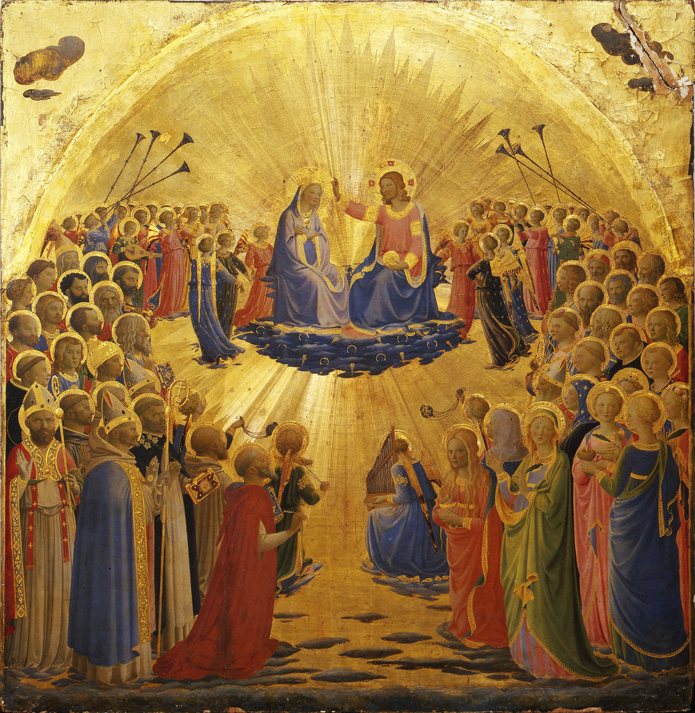 Detail of The Coronation of the Virgin, 1434-1435 by Fra Giovanni da Fiesole Angelico
