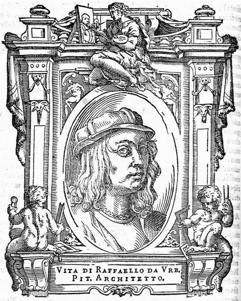 Detail of Raphael. From: Giorgio Vasari, The Lives of the Most Excellent Italian Painters, Sculptors, and Architects, 1568 by Anonymous