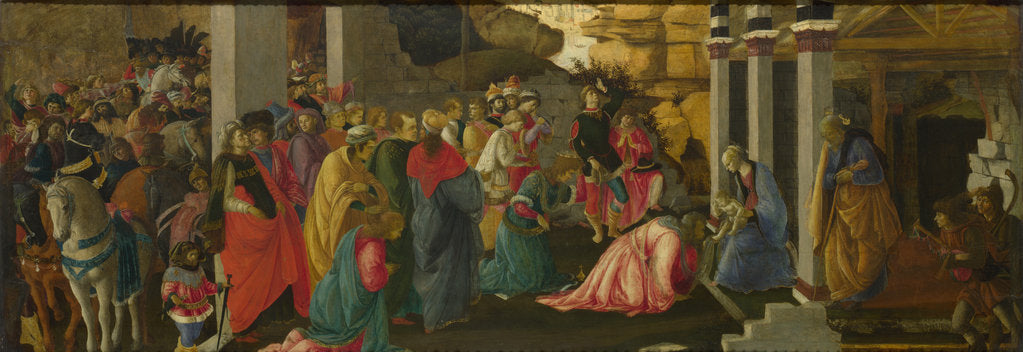 Detail of The Adoration of the Kings, ca 1470 by Sandro Botticelli