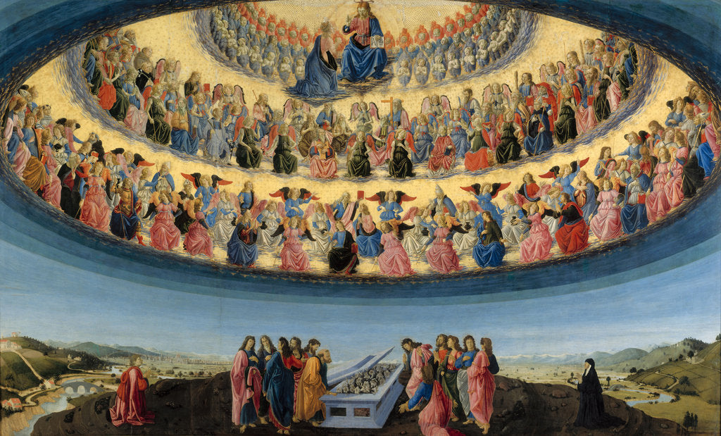 Detail of The Assumption of the Virgin, ca 1475 by Francesco Botticini