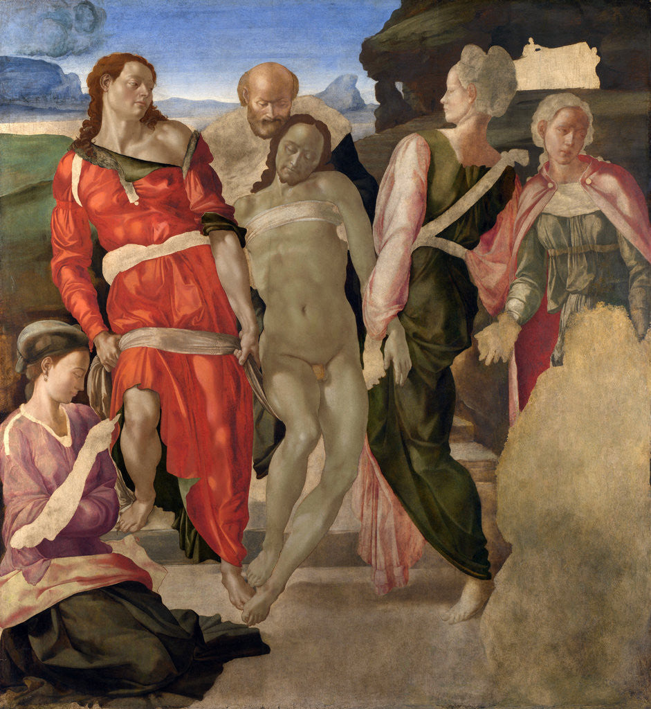 Detail of The Entombment of Christ by Michelangelo Buonarroti