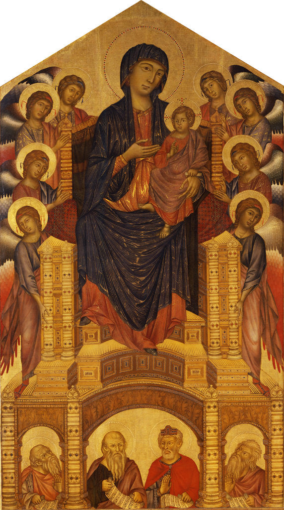 Detail of Maesta of Santa Trinita, c. 1280 by Giovanni Cimabue