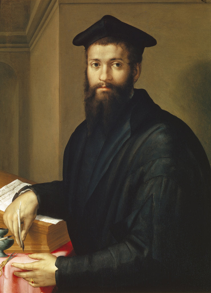 Detail of Portrait of Cardinal Giovanni Salviati by Pier Francesco di Jacopo Foschi