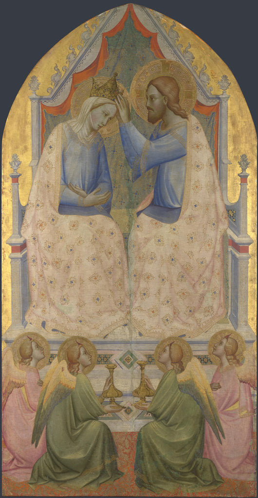 Detail of The Coronation of the Virgin, 1380s by Agnolo Gaddi