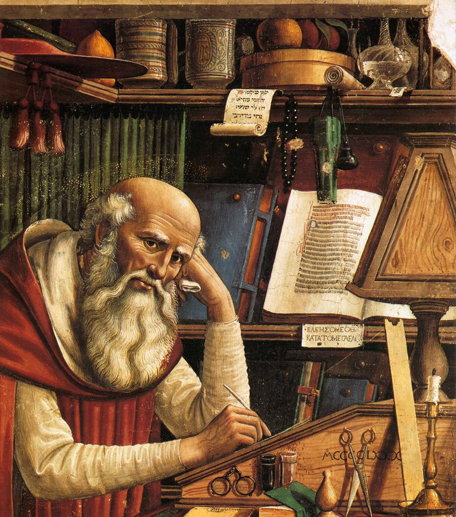 Detail of Saint Jerome in his Study (Detail), 1480 by Domenico Ghirlandaio