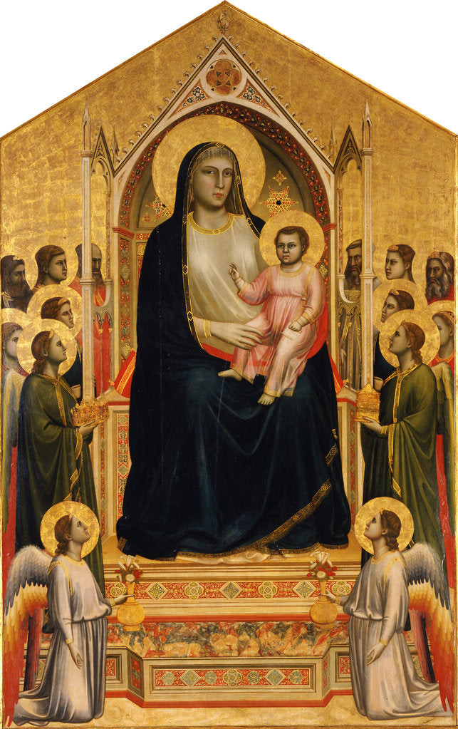 Detail of The Ognissanti Madonna, ca 1310 by Giotto di Bondone