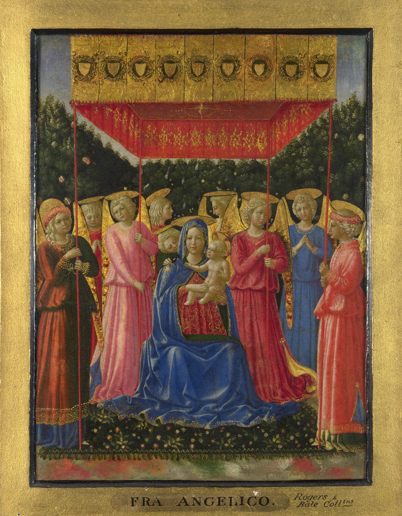 Detail of The Virgin and Child with Angels, c. 1450 by Benozzo Gozzoli