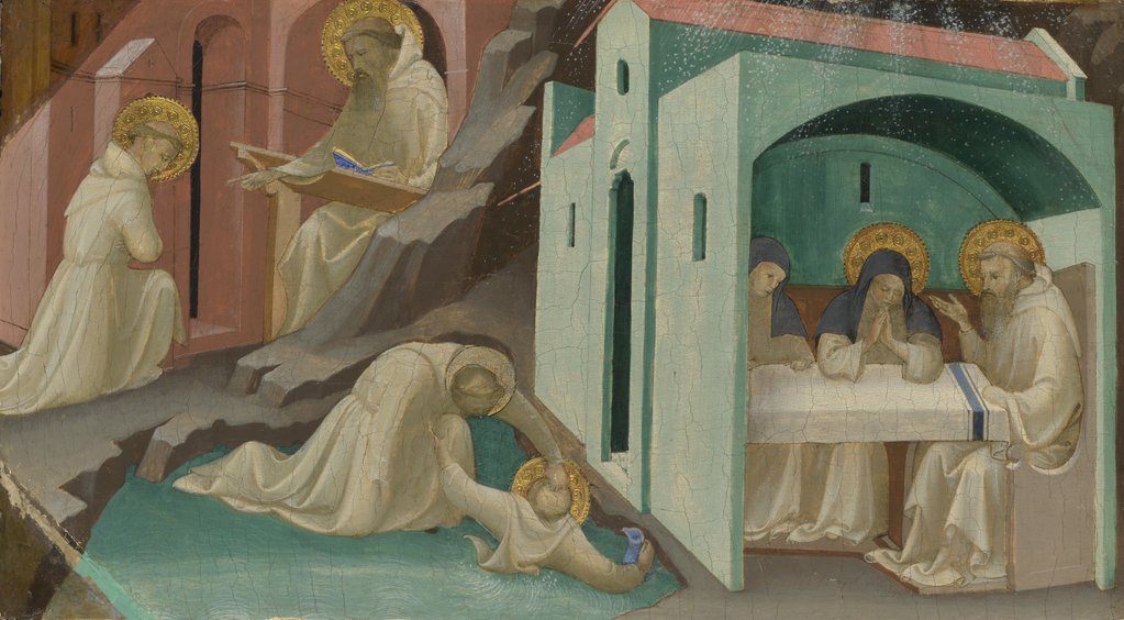 Detail of Incidents in the Life of Saint Benedict, 1408 by Lorenzo Monaco
