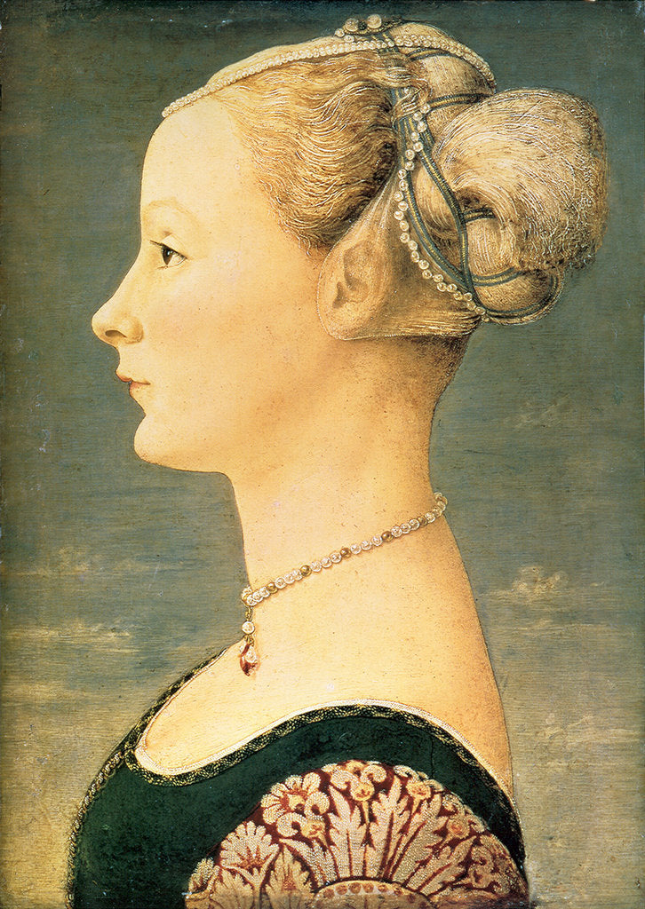 Detail of Portrait of a Woman, Second Half of the 15th cen by Piero del Pollaiuolo