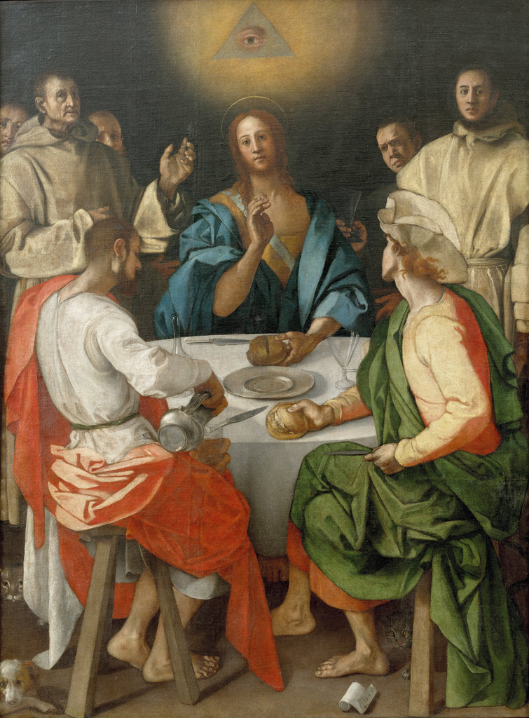 Detail of The Supper at Emmaus, 1525 by Pontormo