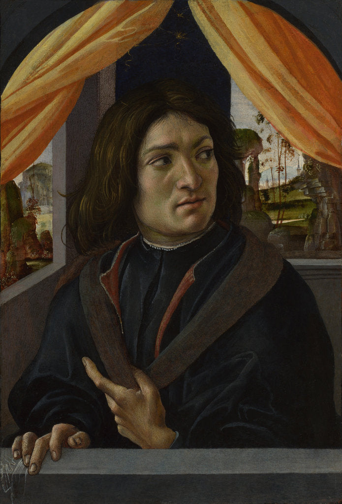 Detail of Portrait of a Man, c. 1500 by Raffaellino del Garbo