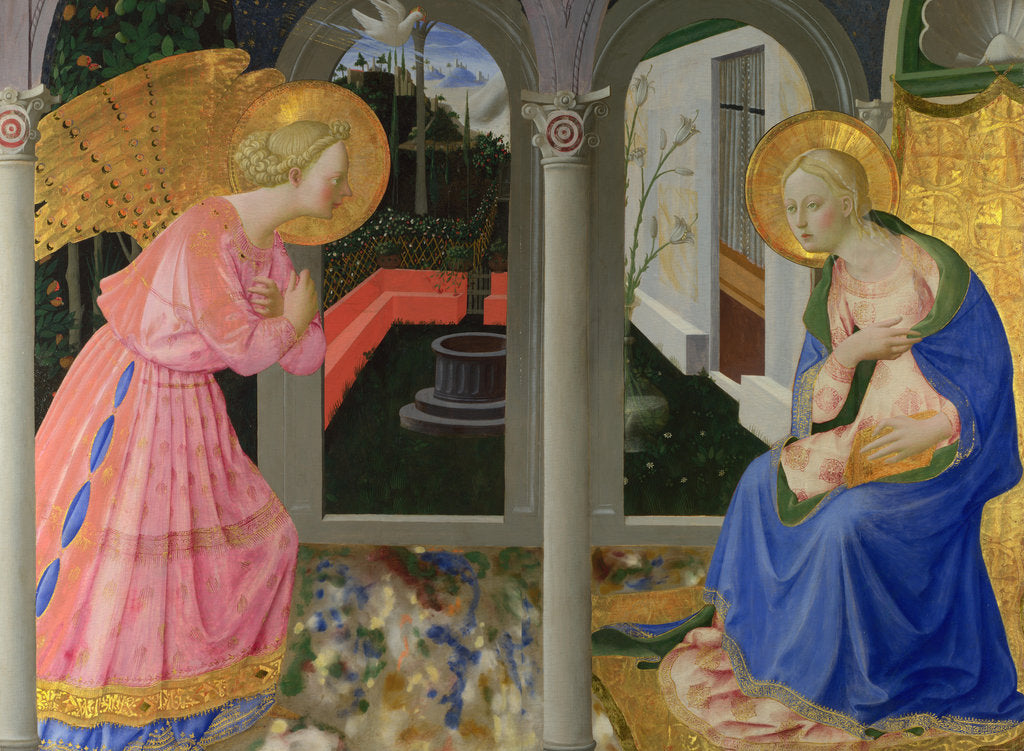 Detail of The Annunciation, c. 1440 by Zanobi Strozzi